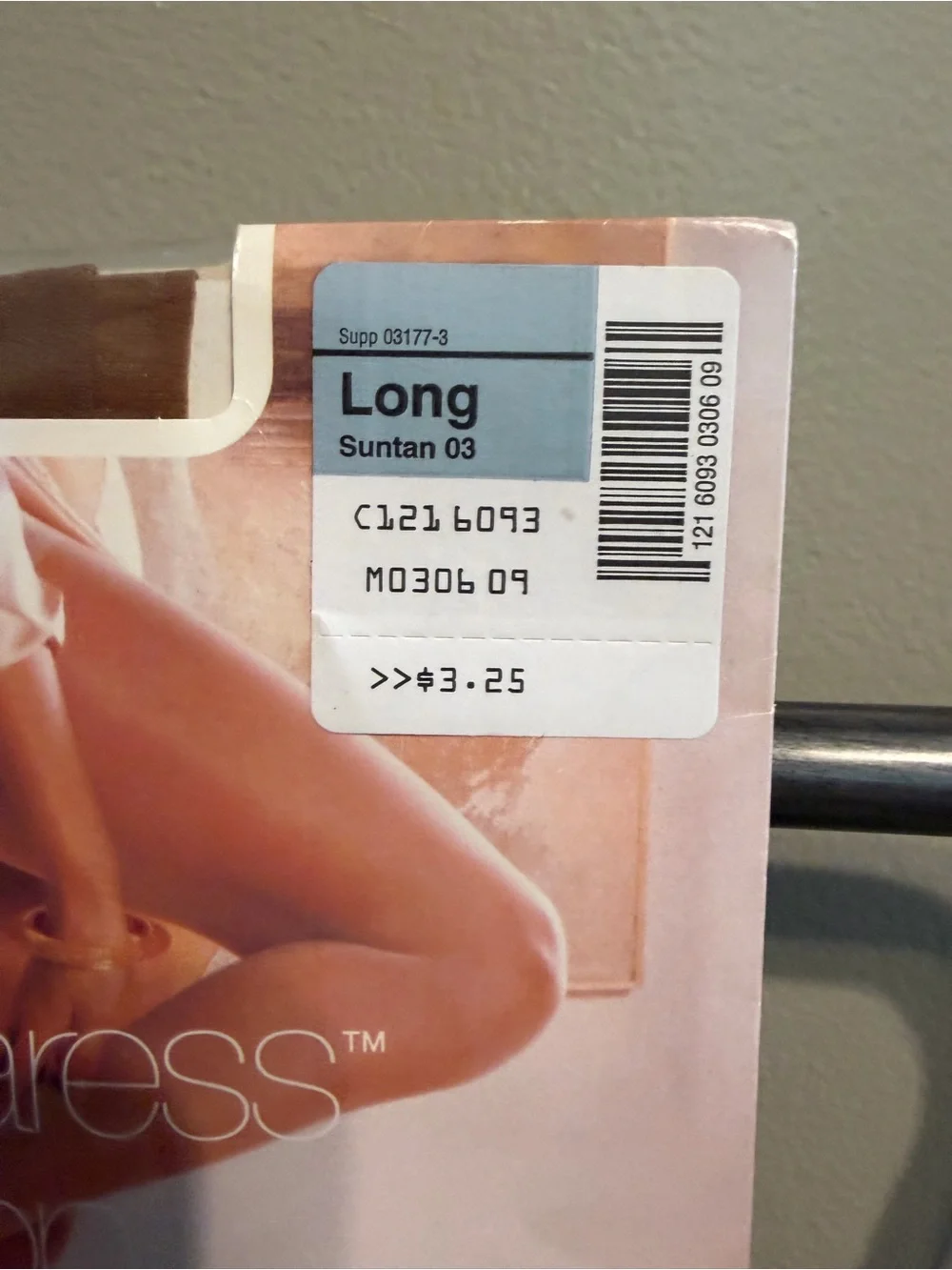 Vintage JCPenney Sheer Caress Control Top Pantyhose Long Suntan 03 NOS
